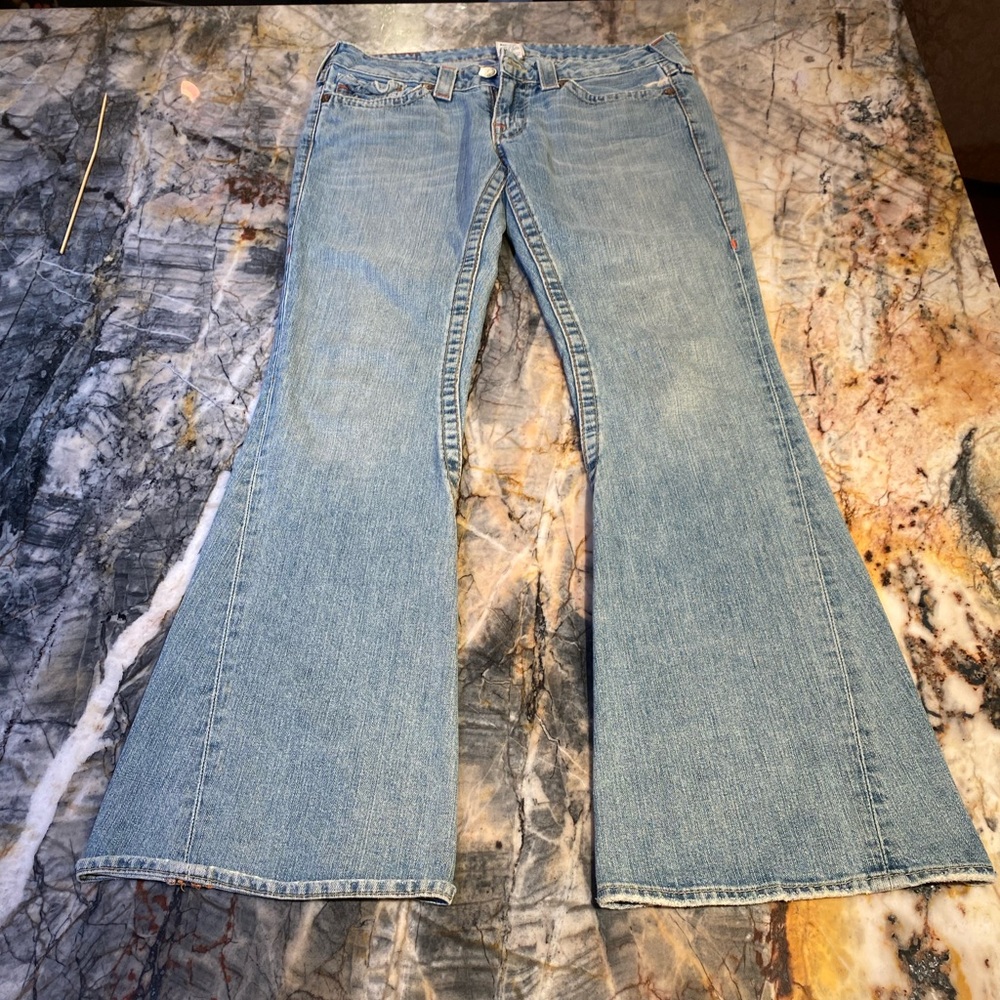 Jeans, women’s denim size 30 True Religion 100% cotton made in USA good shape